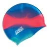 Cuffia Nuoto Zoggs Silicone Cap Multi Blu Rosso Junior -Negozio All Aperto 305634 1