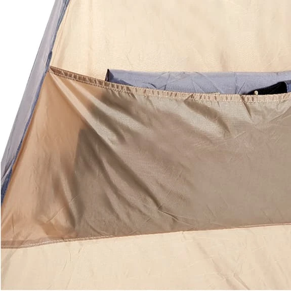 Gazebo Columbus Outdoor Shadow Shelter Marrone Grigio 6 Gazebo Columbus Outdoor Shadow Shelter Marrone Grigio - immagine 4