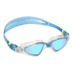 Occhialini Aqua Sphere Kayenne Blu Con Lenti A Specchio Blu