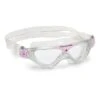 Occhialini Aqua Sphere Vista Bianco Rosa Pastello Con Lenti Trasparenti Bambini