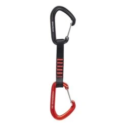 Cinghia Express Black Diamond Hotwire Quickdraw 12 Cm Nero Rosso