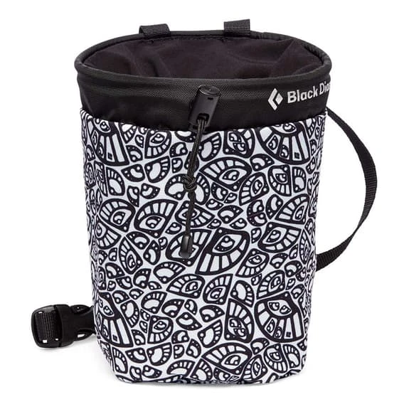 Portamagnesite Black Diamond Gym Chalk Bag Bianco Nero 3 Portamagnesite Black Diamond Gym Chalk Bag Bianco Nero