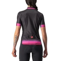 Maglia Castelli Gradient Manica Corta Nero Chiaro Rosa Donna -Negozio All Aperto ca 4521050 085 002