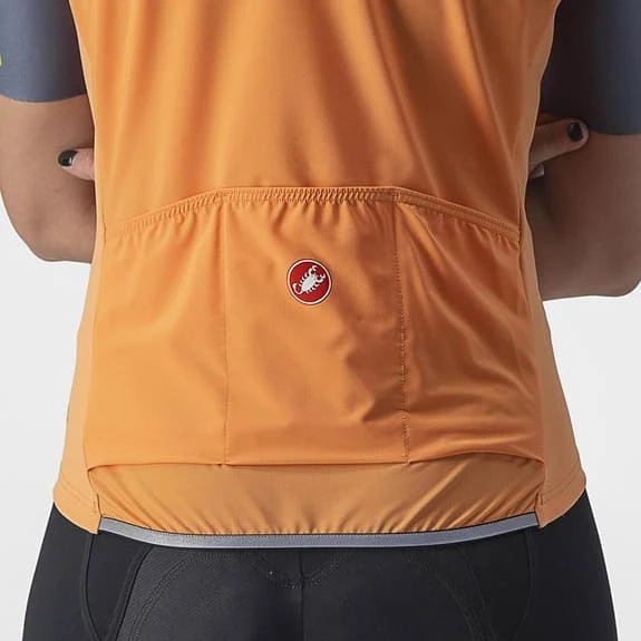 Gilet A Vento Castelli Perfetto RoS 2 Rosso Corsa GORE-TEX INFINIUM™ Arancione Opaco Donna 6 Gilet A Vento Castelli Perfetto RoS 2 Rosso Corsa GORE-TEX INFINIUM™ Arancione Opaco Donna - immagine 4
