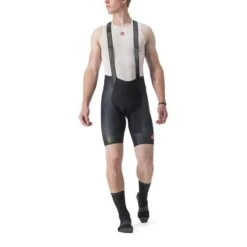 Salopette Castelli Free Aero Rosso Corsa Kit Nero Verde Lime