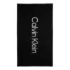 Asciugamano Calvin Klein Mid Logo Nero Bianco -Negozio All Aperto clk ku0ku00104beh 001