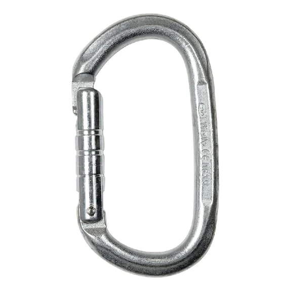 Moschettone Climbing Technology Pillar Steel Argentato 3 Moschettone Climbing Technology Pillar Steel Argentato