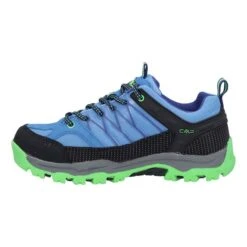 Scarpe CMP Kids Rigel Low WP Blu Verde Junior -Negozio All Aperto cmp 3q54554j 29ll 003