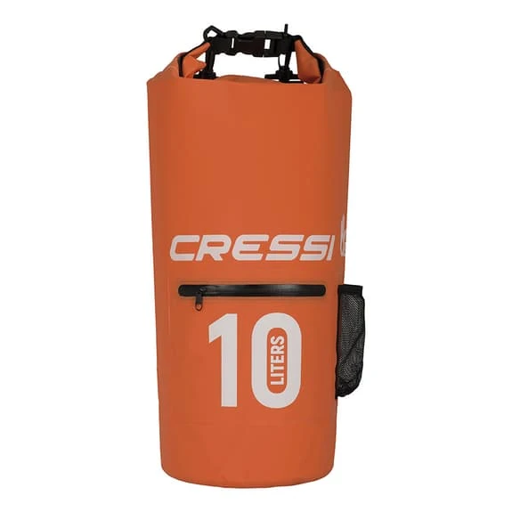 Borsa Cressi Dry PVC Zip 10L Arancione 3 Borsa Cressi Dry PVC Zip 10L Arancione