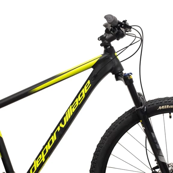 Bicicletta MTB Deporvillage PR500 29" Nero Giallo Fluo 7 Bicicletta MTB Deporvillage PR500 29" Nero Giallo Fluo - immagine 5