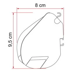 Tendalino Fiamma F35 Pro 2.2 M Grigio -Negozio All Aperto fia 06762a01r 004