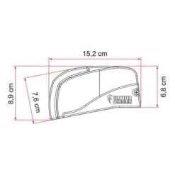 Tendalino Fiamma F40van 2.7 M Nero Grigio -Negozio All Aperto fia 07503h01r 006
