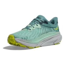 Scarpe HOKA Challenger ATR 7 Verde Chiaro Nero Giallo Fluorescente Donna -Negozio All Aperto hk 1134498 mgt 003