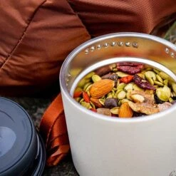 Portavivande Termos Klean Kanteen TKCanister 237 Ml Bianco Nero -Negozio All Aperto kle 1009174 003