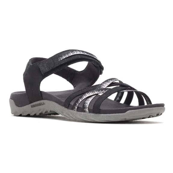 Sandali Merrell Terran 3 Cush Cross Nero Bianco Donna 3 Sandali Merrell Terran 3 Cush Cross Nero Bianco Donna