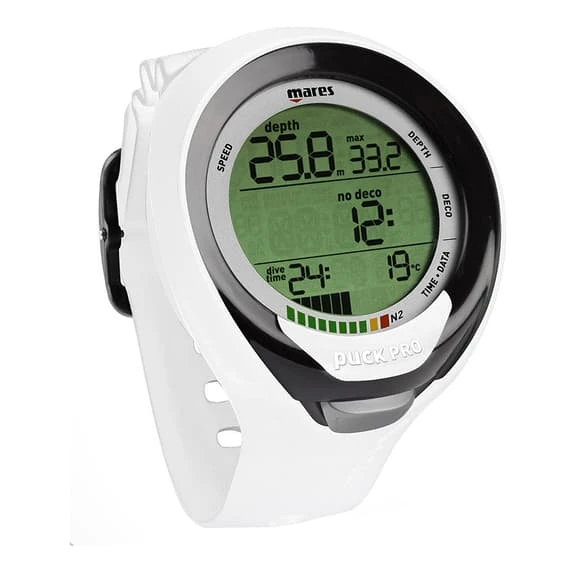 Computer Subacqueo Mares Puck Pro + Bianco Nero 3 Computer Subacqueo Mares Puck Pro + Bianco Nero