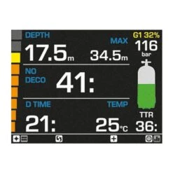 Computer Subacqueo Mares Genius Nero Argento -Negozio All Aperto mre 414139 bksi 003