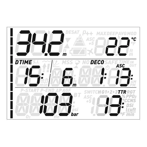 Computer Subacqueo Mares Quad Air Nero 4 Computer Subacqueo Mares Quad Air Nero - immagine 2