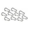 Moschettone Nordisk Alu Hook 10 Pz. Alluminio Grigio