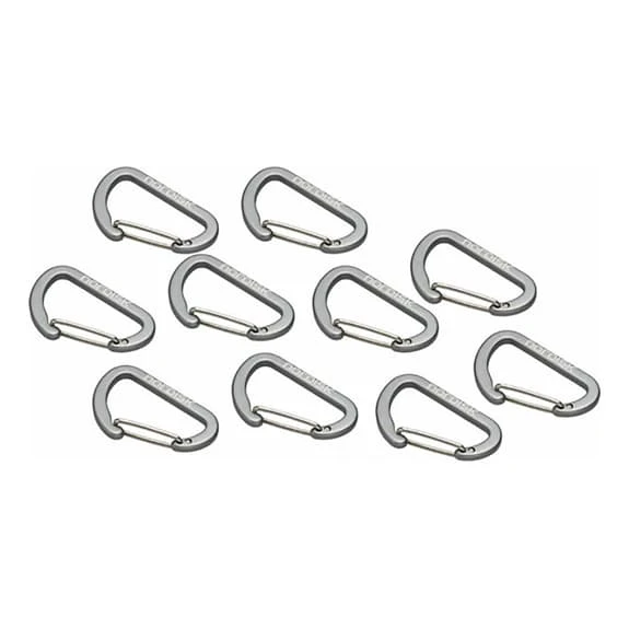Moschettone Nordisk Alu Hook 10 Pz. Alluminio Grigio 3 Moschettone Nordisk Alu Hook 10 Pz. Alluminio Grigio