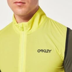 Gilet A Vento Oakley Elements Giallo Logo Nero -Negozio All Aperto ok foa404494 762 005