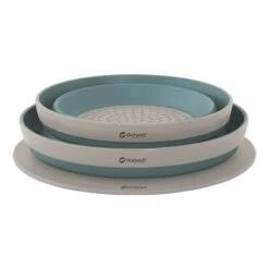 Set Di Recipienti, Tagliere E Colino Pieghevoli Outwell Collaps Blu -Negozio All Aperto ot 651083 003