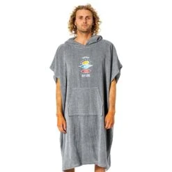 Poncho Rip Curl Icons Grigio