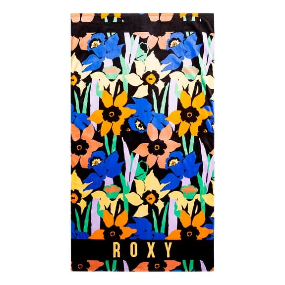 Asciugamano Roxy Cold Water Nero Blu Arancione 3 Asciugamano Roxy Cold Water Nero Blu Arancione