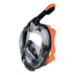 Maschera Da Snorkeling Seac Única Nero Arancione Donna