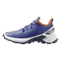 Scarpe Salomon Alphacross Blast Blu Arancione Bambini -Negozio All Aperto slm l41621300 005