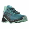 Scarpe Salomon Supercross 4 Blu Verdone Donna -Negozio All Aperto slm l47119500 001