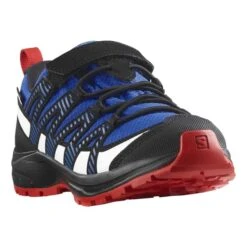 Scarpe Salomon XA Pro V8 ClimaSalomon Waterproof Blu Elettrico Rosso Bebè