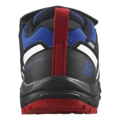 Scarpe Salomon XA Pro V8 ClimaSalomon Waterproof Blu Elettrico Rosso Bebè -Negozio All Aperto slm l47126300 003