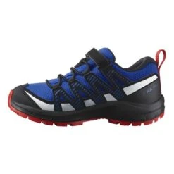 Scarpe Salomon XA Pro V8 ClimaSalomon Waterproof Blu Elettrico Rosso Bebè -Negozio All Aperto slm l47126300 004