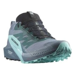 Scarpe Salomon Sense Ride 5 GORE-TEX Grigio Verde Turchese