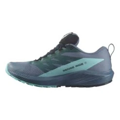 Scarpe Salomon Sense Ride 5 GORE-TEX Grigio Verde Turchese -Negozio All Aperto slm l47147400 004