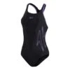 Costume Speedo Hyperboom Placement Racerback Nero Lilla Donna -Negozio All Aperto so 8 00304315134 001