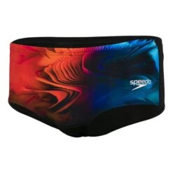 Costume Speedo Placement Digital Nero Rosso Blu