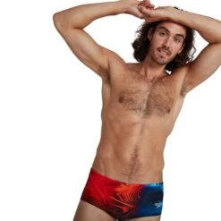 Costume Speedo Placement Digital Nero Rosso Blu -Negozio All Aperto so 8 02587f884 005