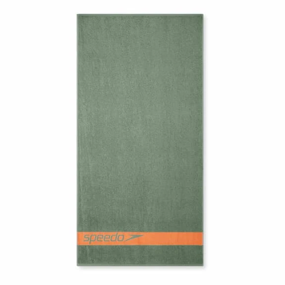 Asciugamano Speedo Border Verde Scuro Arancio 4 Asciugamano Speedo Border Verde Scuro Arancio - immagine 2