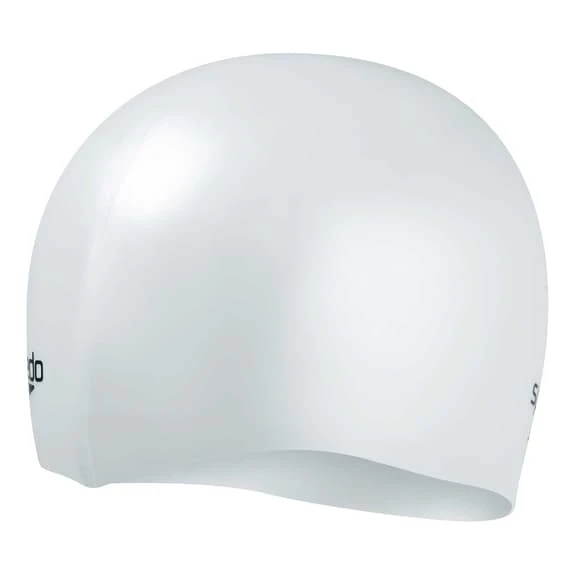 Cuffia Speedo Plain Moulded Silicone Bianco Nero 4 Cuffia Speedo Plain Moulded Silicone Bianco Nero - immagine 2