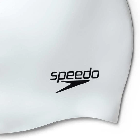 Cuffia Speedo Plain Moulded Silicone Bianco Nero 5 Cuffia Speedo Plain Moulded Silicone Bianco Nero - immagine 3