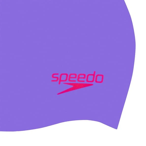 Cuffia Speedo Plain Moulded Silicone Viola Bambino 4 Cuffia Speedo Plain Moulded Silicone Viola Bambino - immagine 2