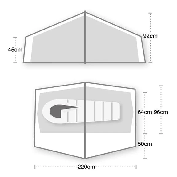 Tenda Da Campeggio Terra Nova Zephyros Compact 1 Verde 4 Tenda Da Campeggio Terra Nova Zephyros Compact 1 Verde - immagine 2