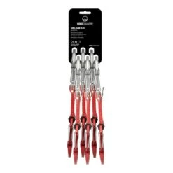 Pacco Da 6 Rinvii Express Wild Country Helium 3.0 10cm Rosso Argento