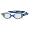 Occhialini Zoggs Predator Flex Small Fit Grigio Blu Con Lenti Trasparenti Bianco -Negozio All Aperto zg 461041 gyblclrs 001