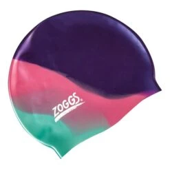 Cuffia Da Nuoto Zoggs Silicone Cap Multi Lilla Rosa Blu Bambini
